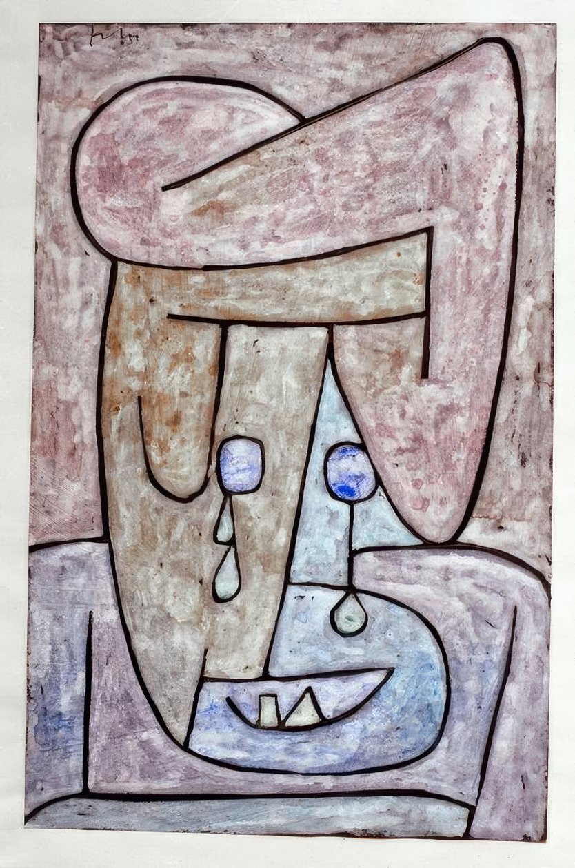 Płacząca kobieta autorstwa Paul Klee