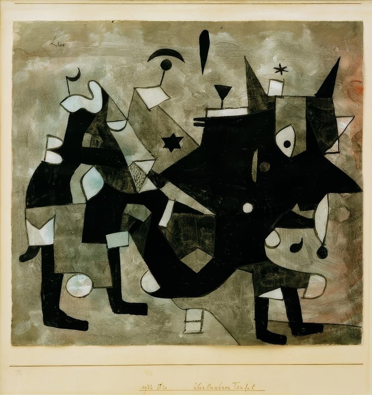 Przeciążony diabeł autorstwa Paul Klee