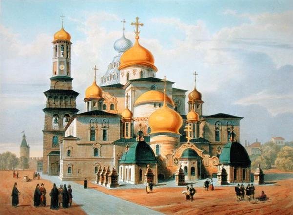 Novy Ierusalem pod Moskwą, druk Louis-Pierre-Alphonse Bichebois (1801-50), 1830 autorstwa Paul Marie Roussel