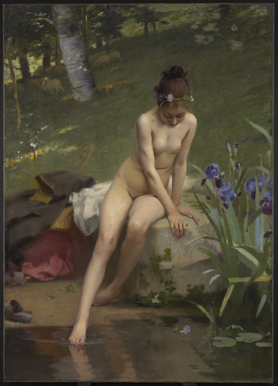 Mała Pasterka, 1892 autorstwa Paul Peel