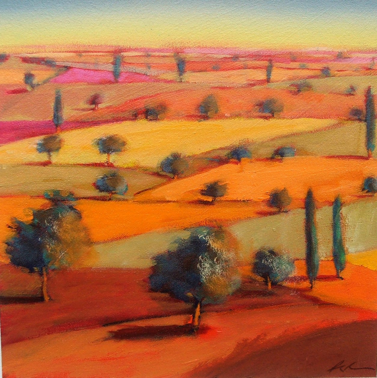 Włochy (akryl na karcie) autorstwa Paul Powis