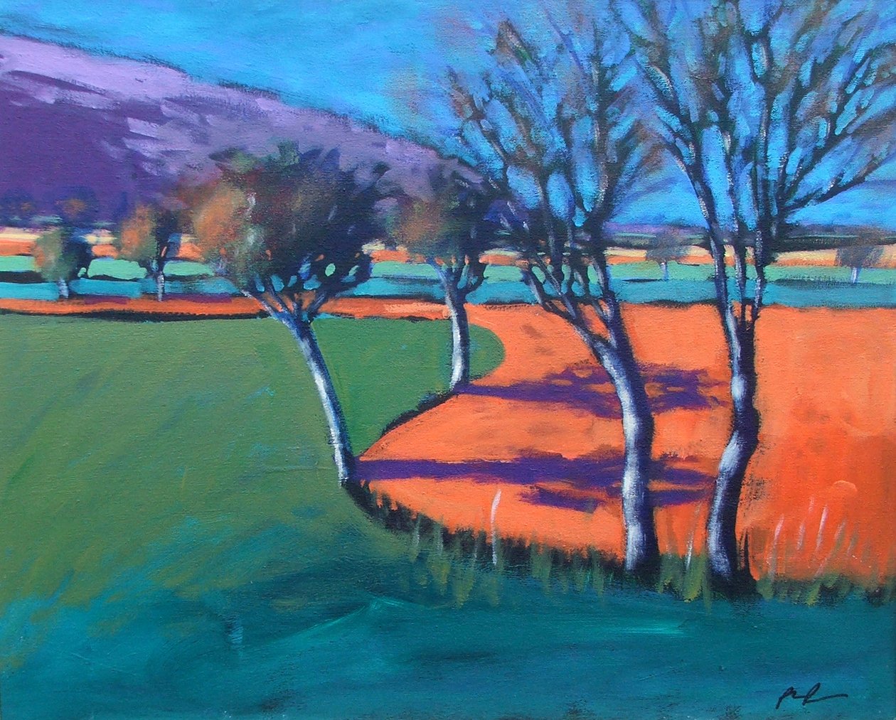 Severn Stoke (akryl na pokładzie) autorstwa Paul Powis