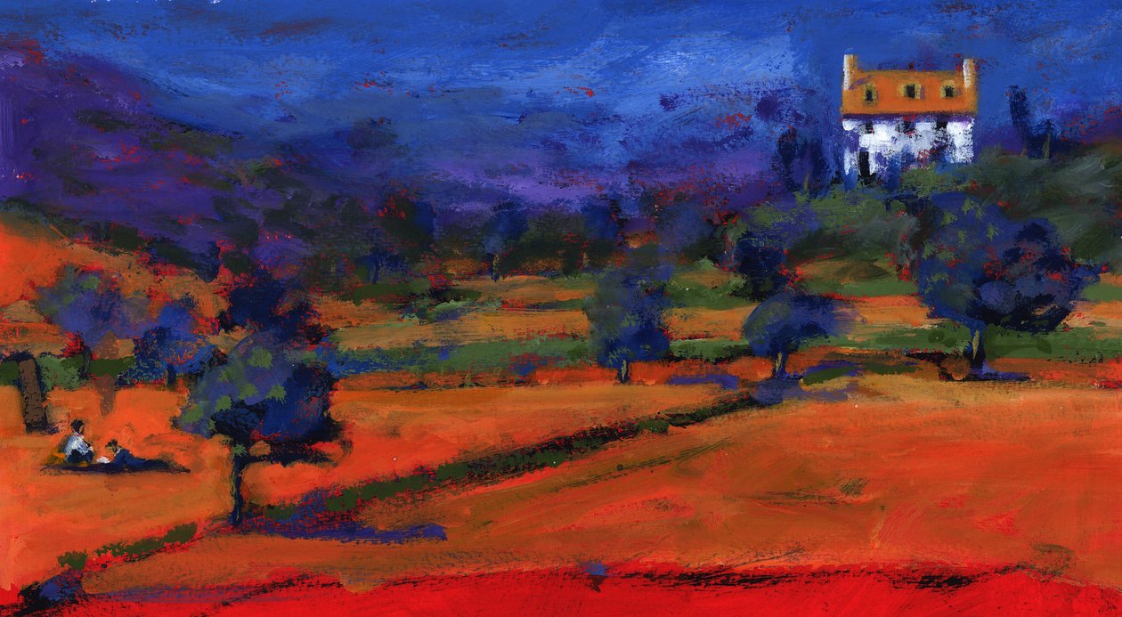 Lato w białym domu, 2009 (akryl na płycie) autorstwa Paul Powis