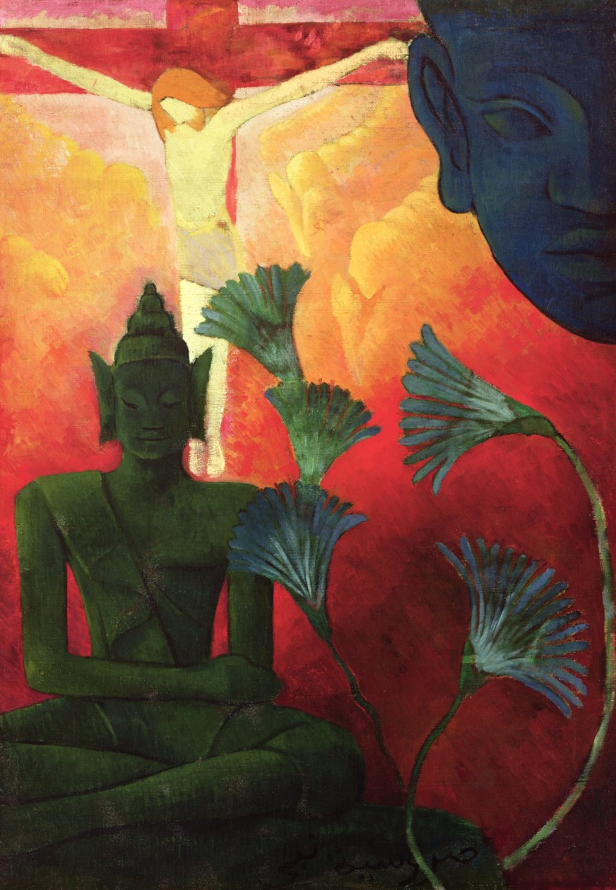 Chrystus i Budda, ok. 1890-1892 autorstwa Paul Elie Ranson