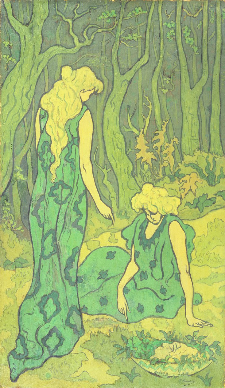 Kobiety w lesie, 1892 autorstwa Paul Elie Ranson