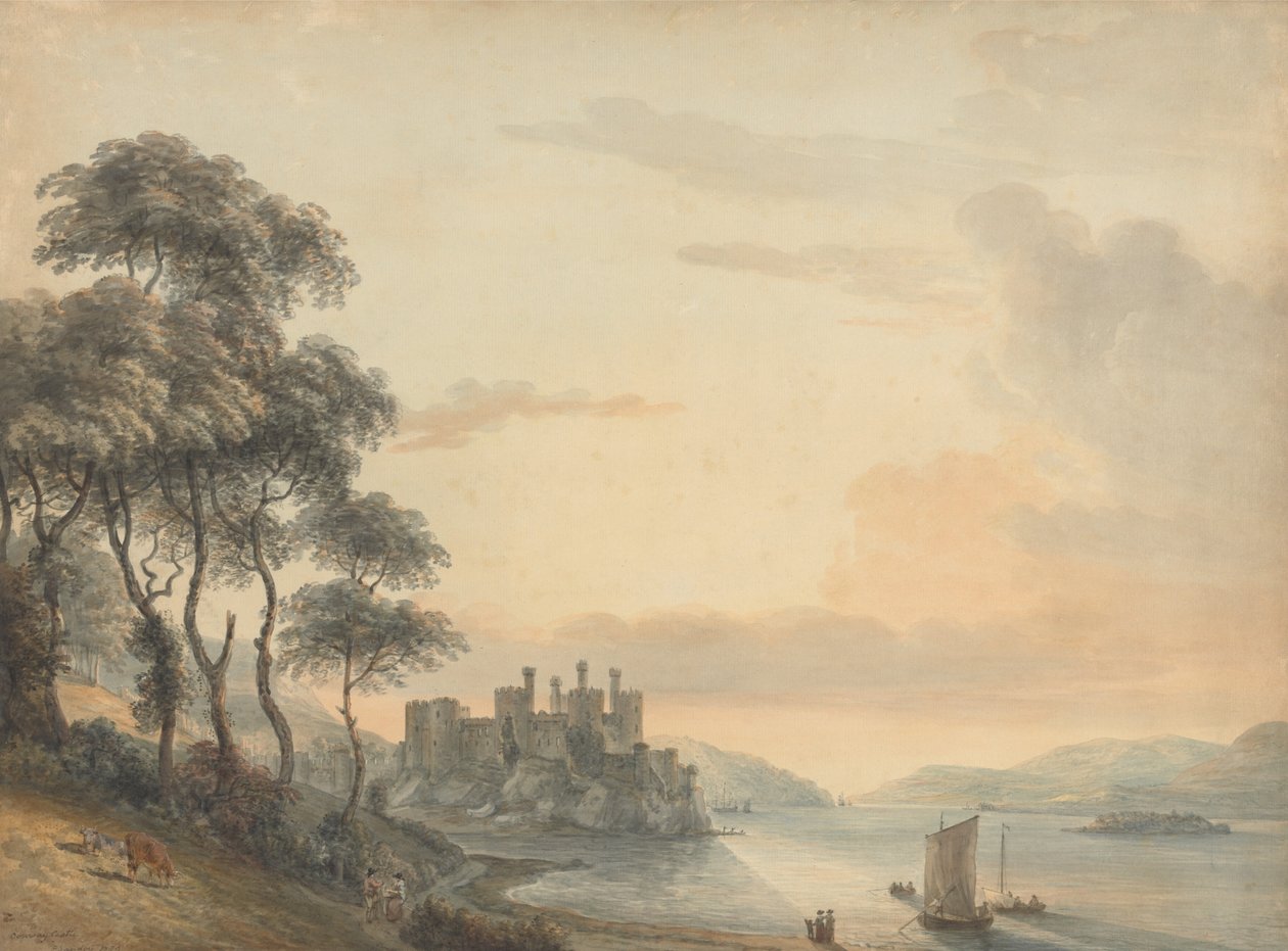 Zamek Conwy autorstwa Paul Sandby
