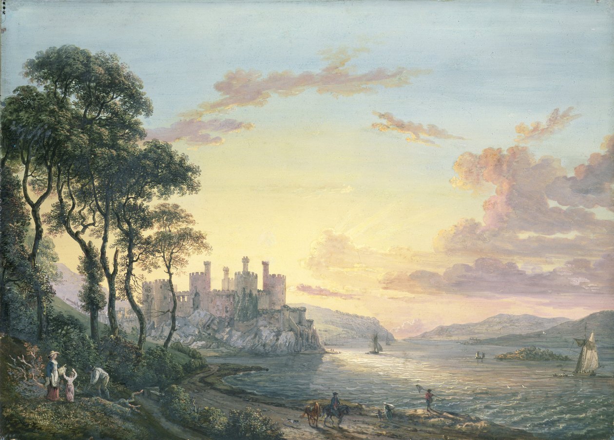 Zamek Conwy autorstwa Paul Sandby