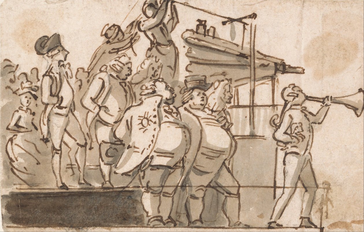 Scena wyborcza autorstwa Paul Sandby
