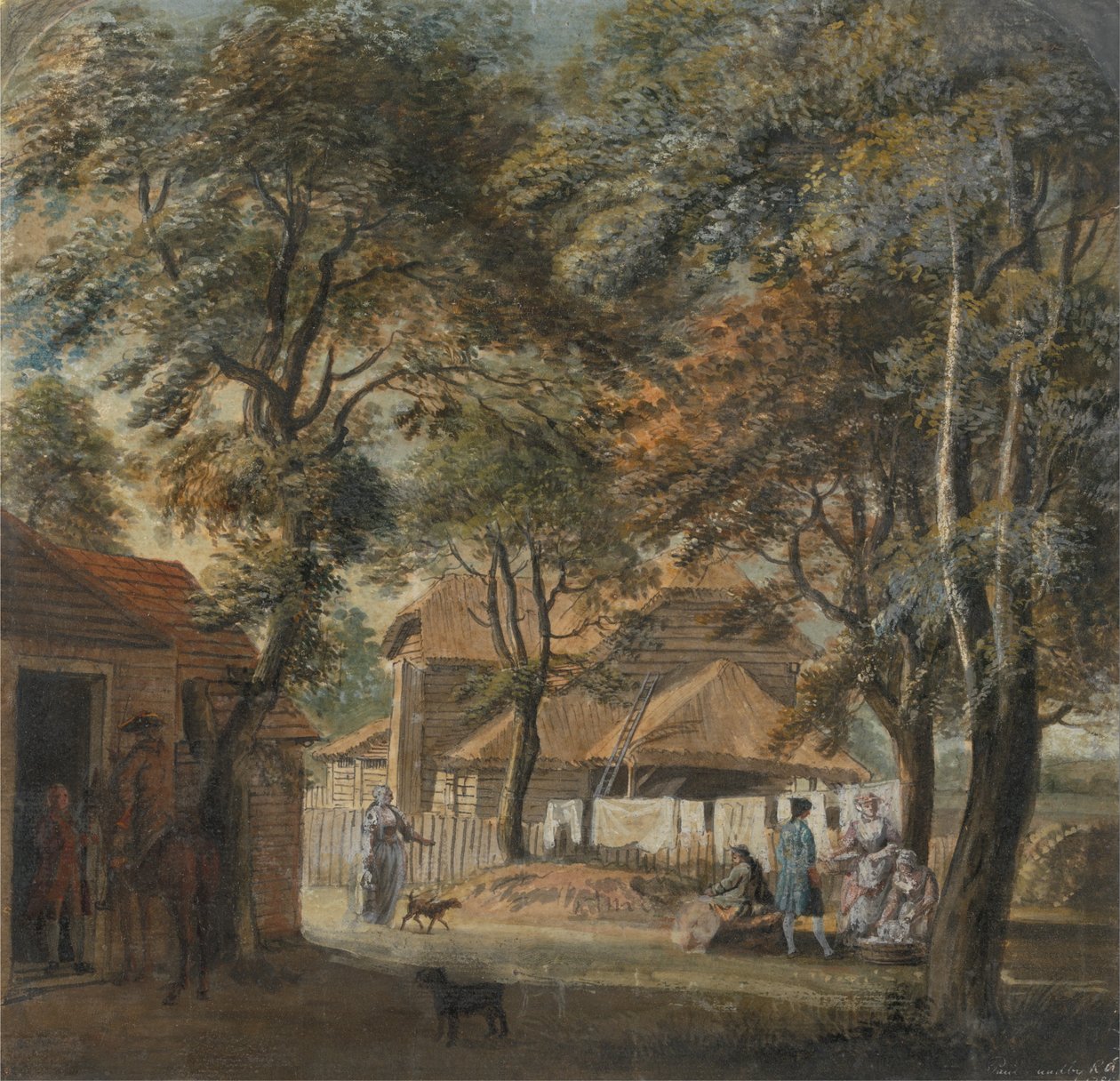 Dom w połowie drogi, Sadlers Wells autorstwa Paul Sandby
