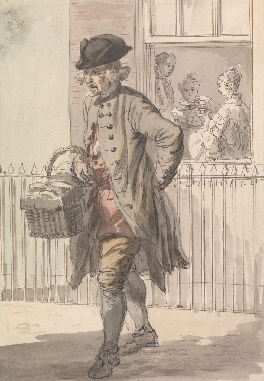 London Cries - Muffin Man autorstwa Paul Sandby