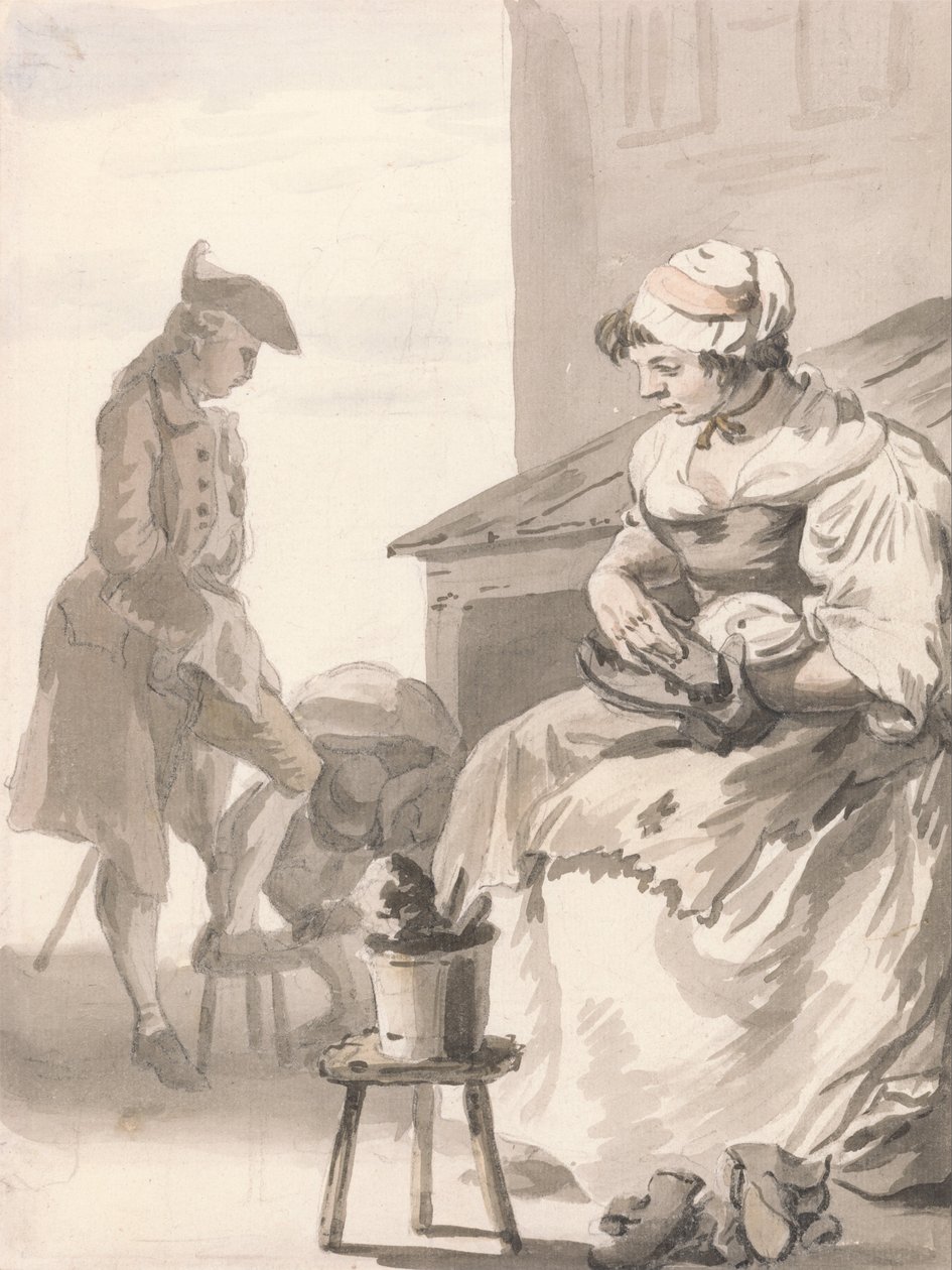 London Cries - środek do czyszczenia butów autorstwa Paul Sandby