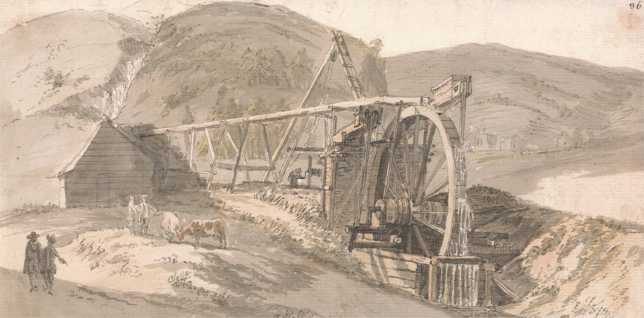 Lord Hopetoun prowadzi kopalnie autorstwa Paul Sandby