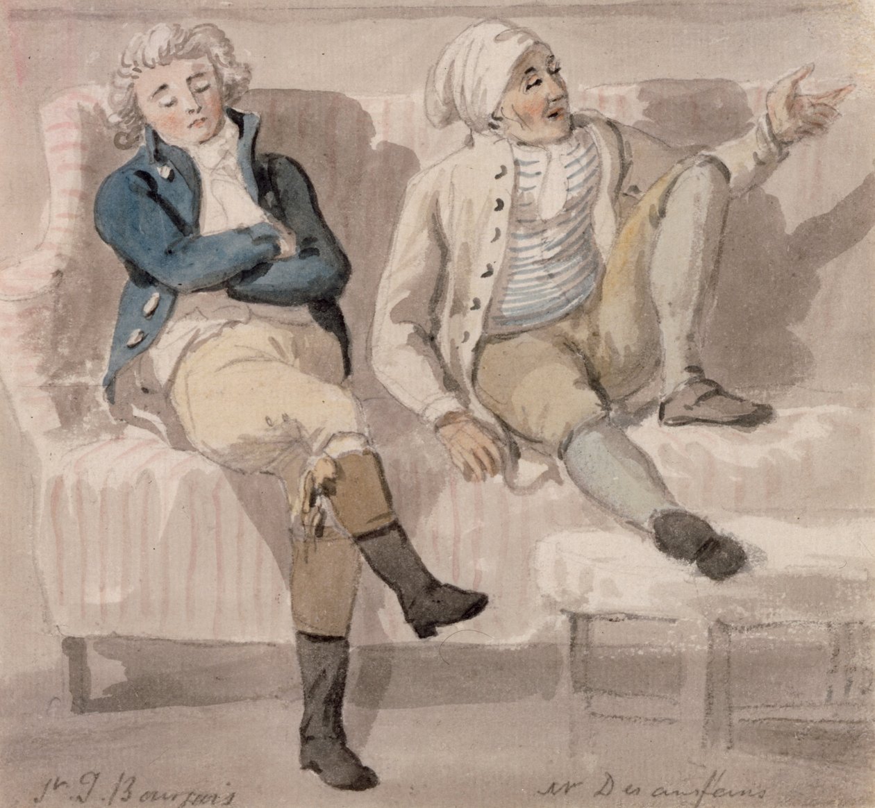 Noel Desenfans i Sir Francis Bourgeois autorstwa Paul Sandby