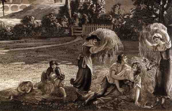 Część miasta i zamku Ludlow w Shropshire, rytowana przez artystę, wydana przez P.Sandby, 1779 (detal cyfrowy) autorstwa Paul Sandby