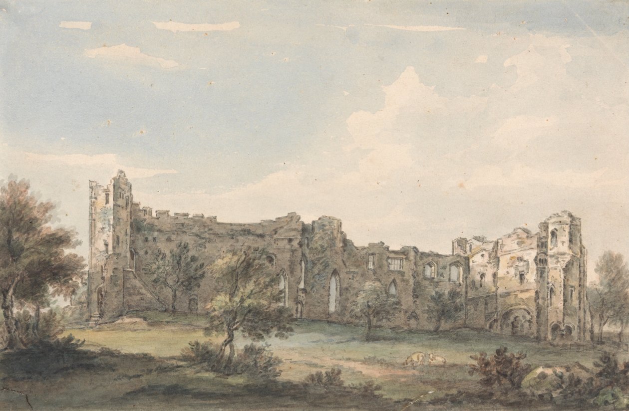 Ruiny zamku Newark autorstwa Paul Sandby