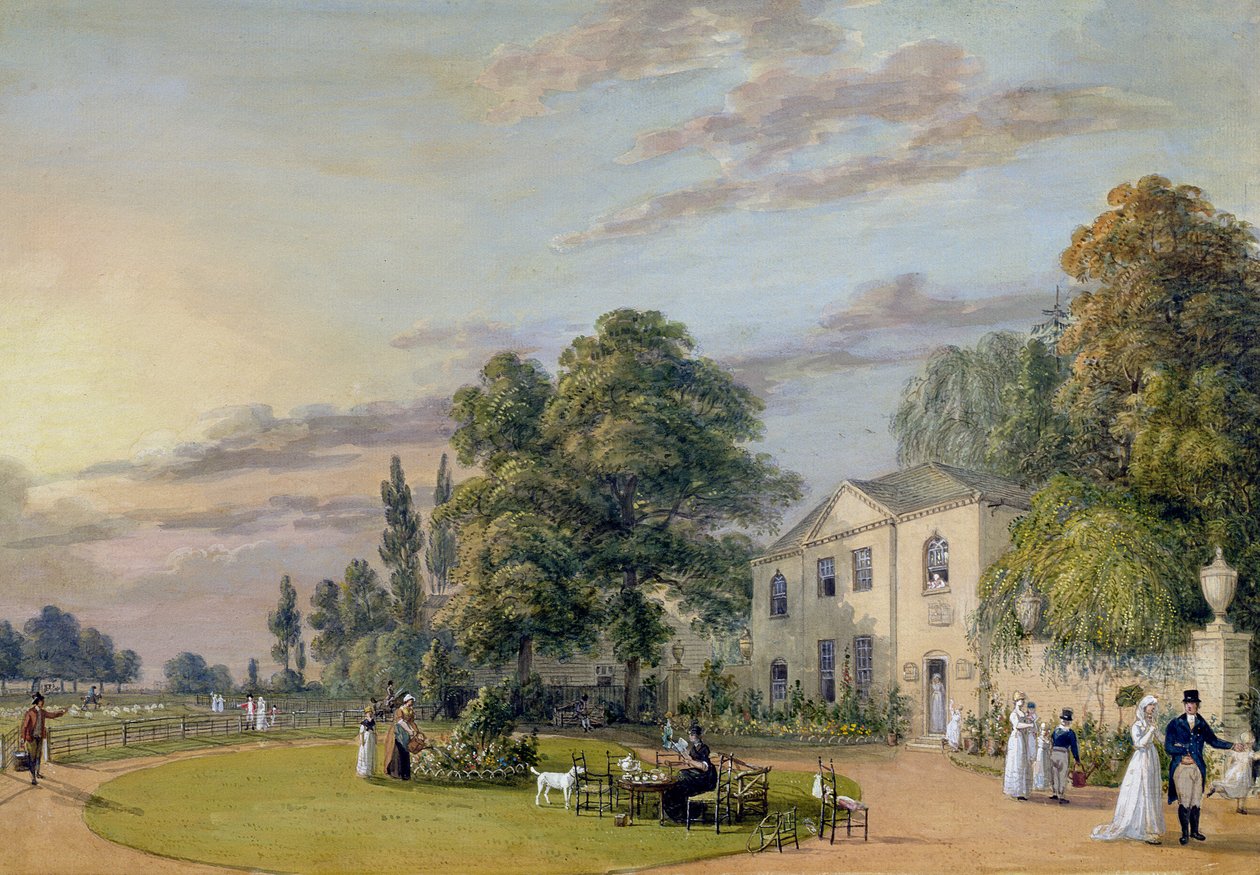 Herbata w Englefield Green autorstwa Paul Sandby