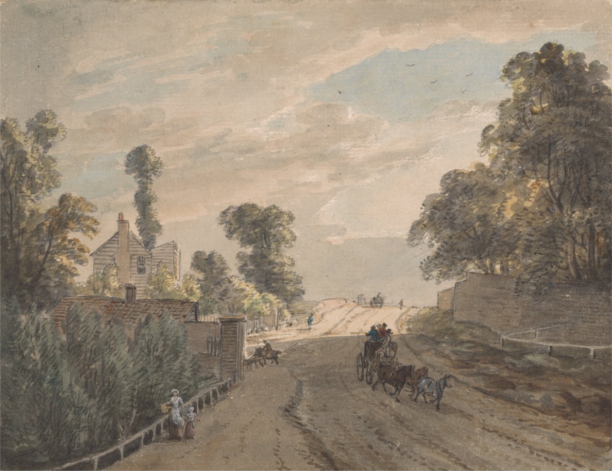 Turnpike Bayswater autorstwa Paul Sandby