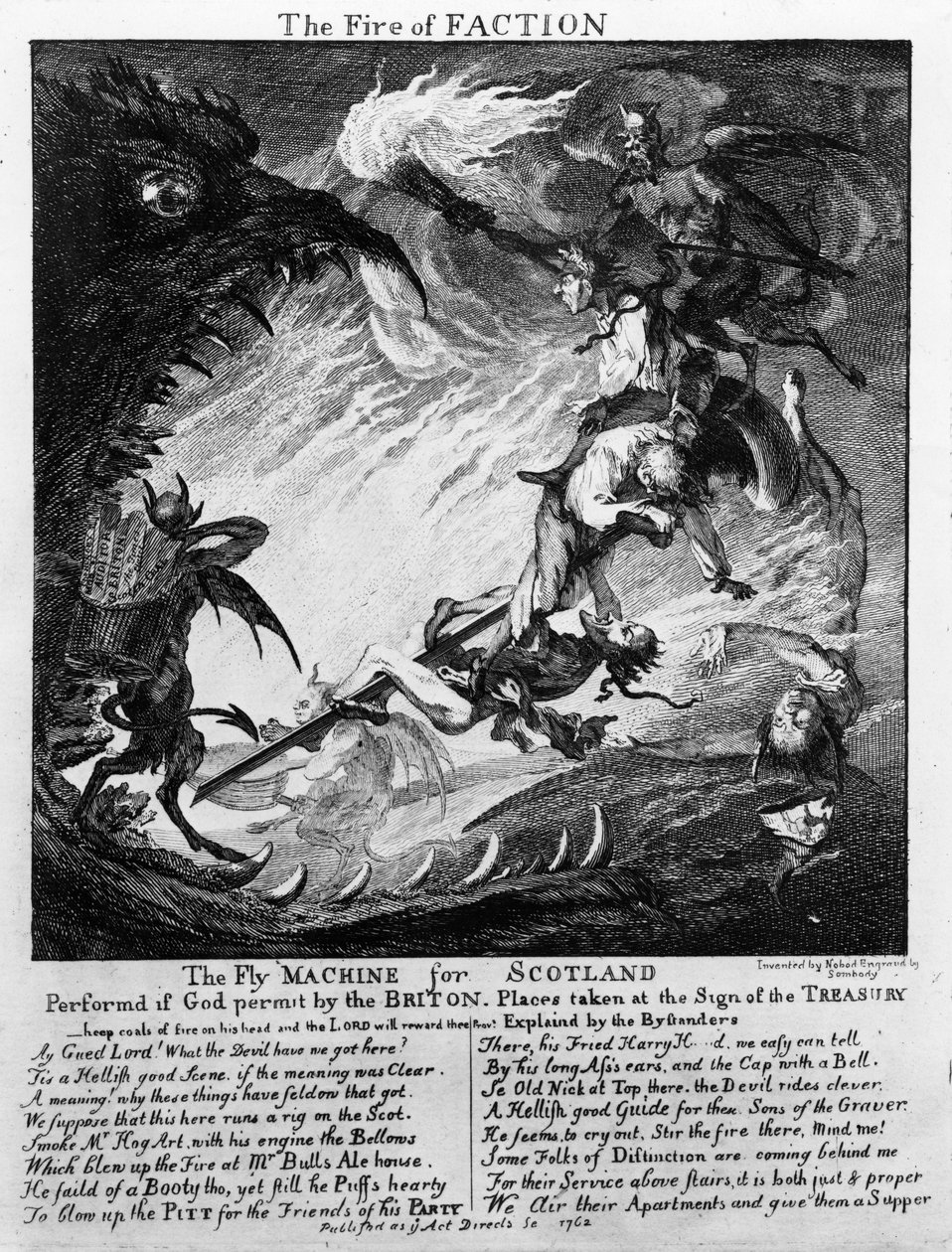 Ogień frakcji, 1762 autorstwa Paul Sandby