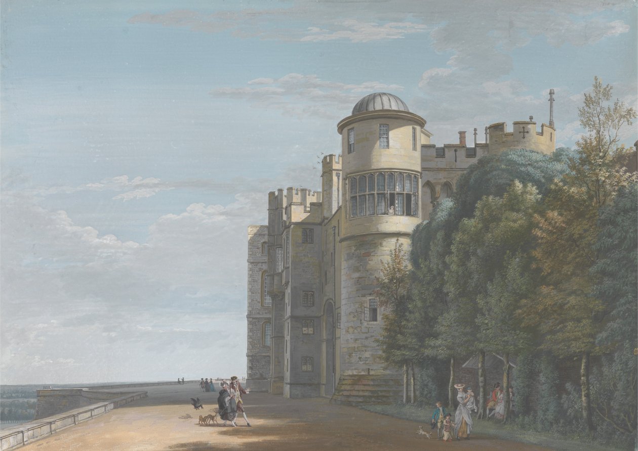 Taras Północny, patrząc na wschód autorstwa Paul Sandby