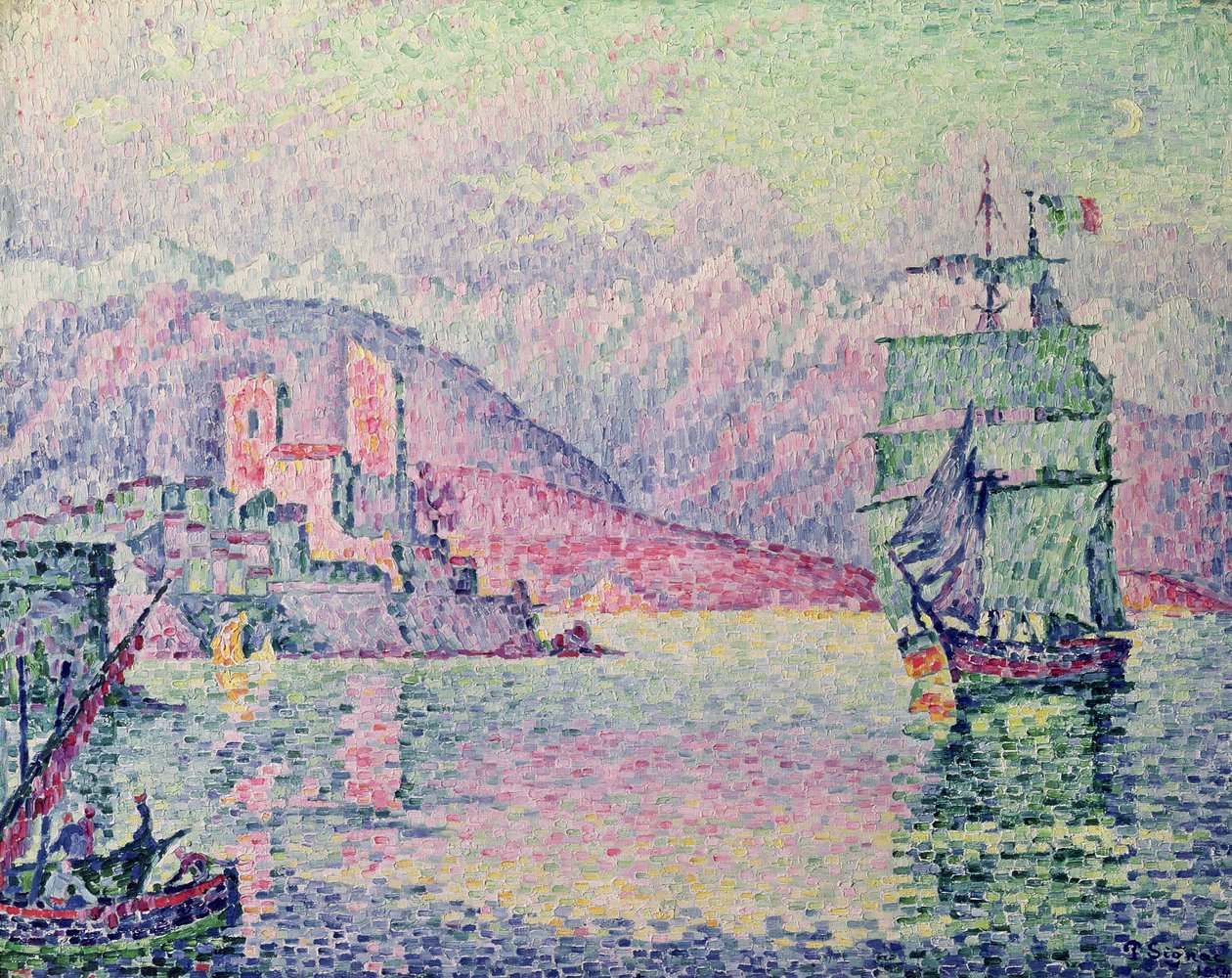 Antibes, Wieczór, 1914 autorstwa Paul Signac