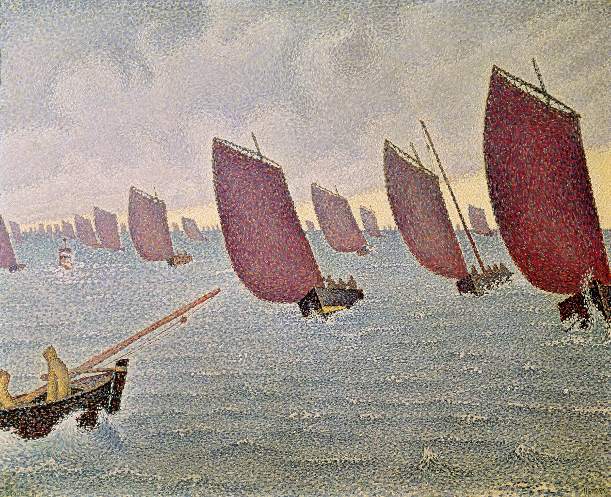 Бриз, Конкарно, 1891 он autorstwa Paul Signac