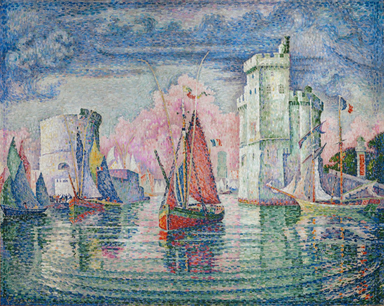 Wejście do portu w La Rochelle autorstwa Paul Signac