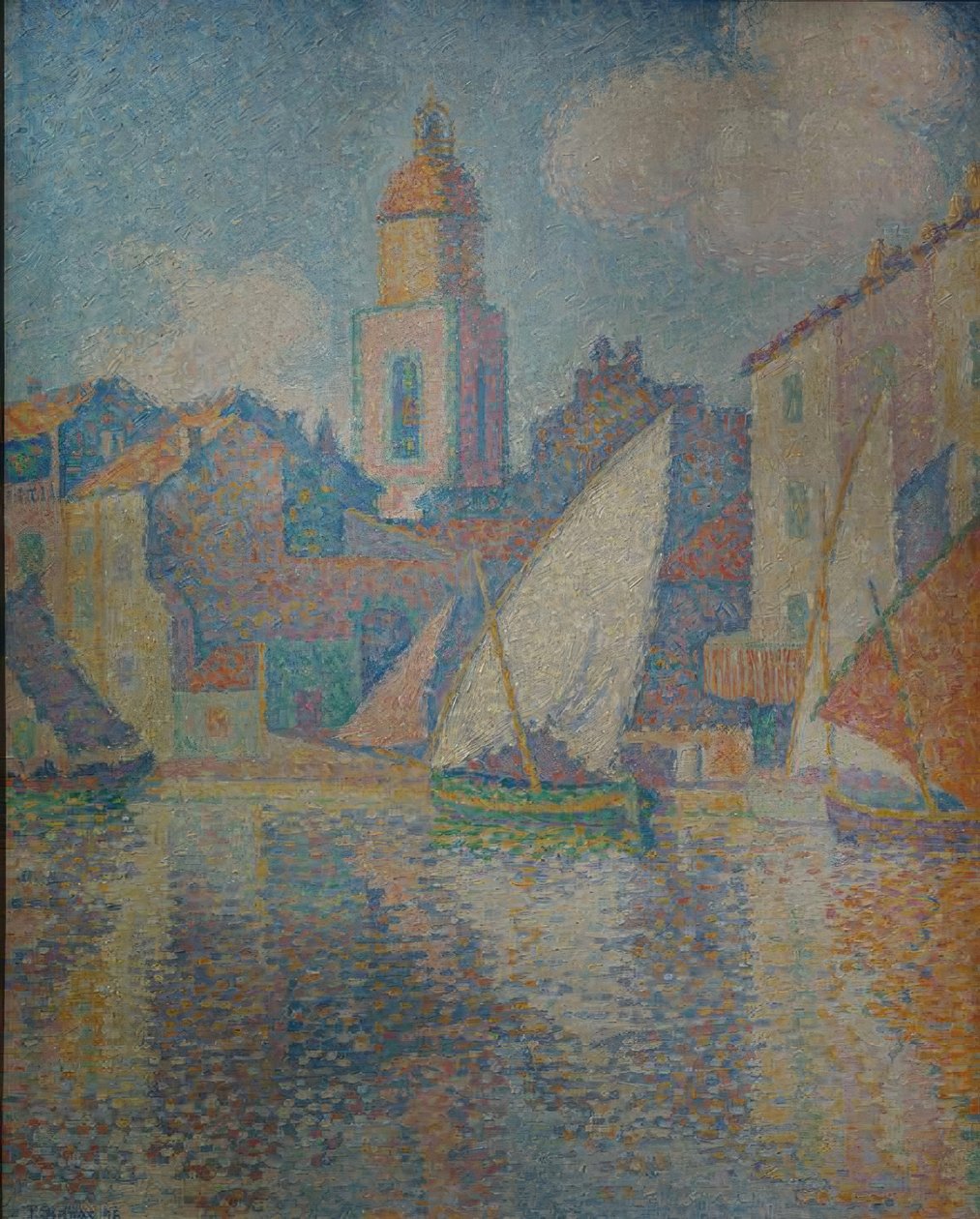 Wieża kościoła Saint-Tropez autorstwa Paul Signac