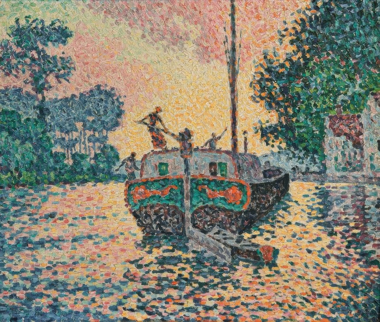Barka, Samois autorstwa Paul Signac