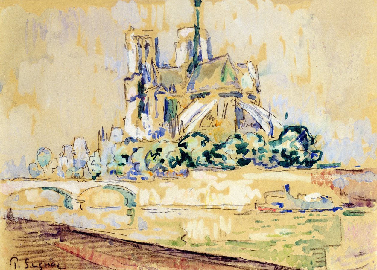 Notre Dame, 1885 autorstwa Paul Signac