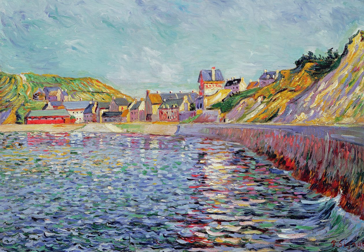 Port-en-Bessin, Calvados, ok.1884 autorstwa Paul Signac