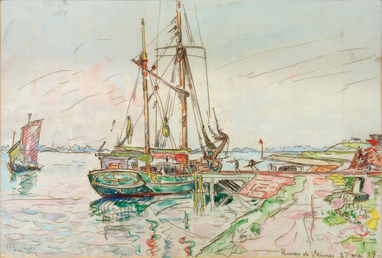 Rzeka w Vannes autorstwa Paul Signac