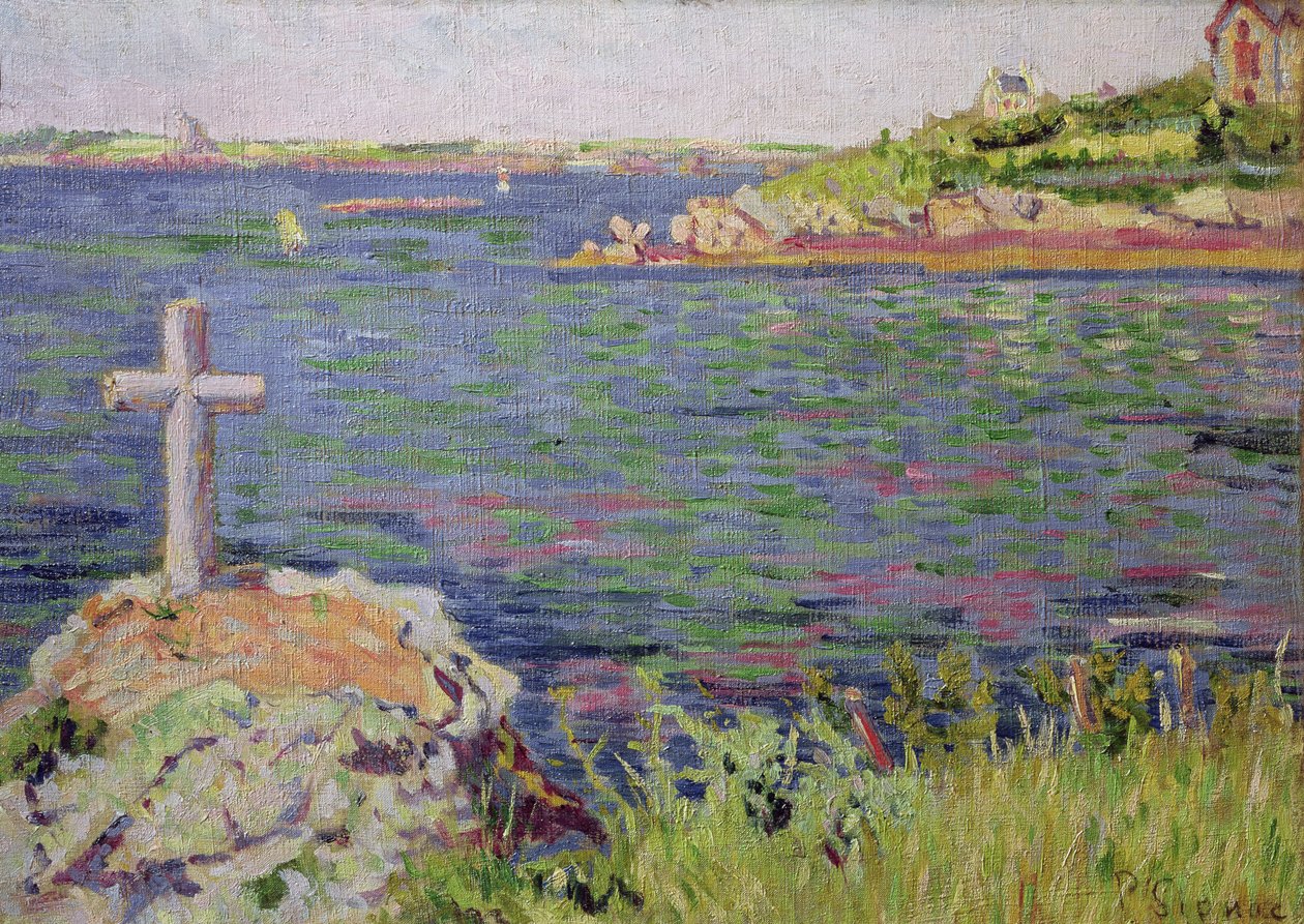 Saint-Briac, Krzyż Żeglarza, 1885 autorstwa Paul Signac