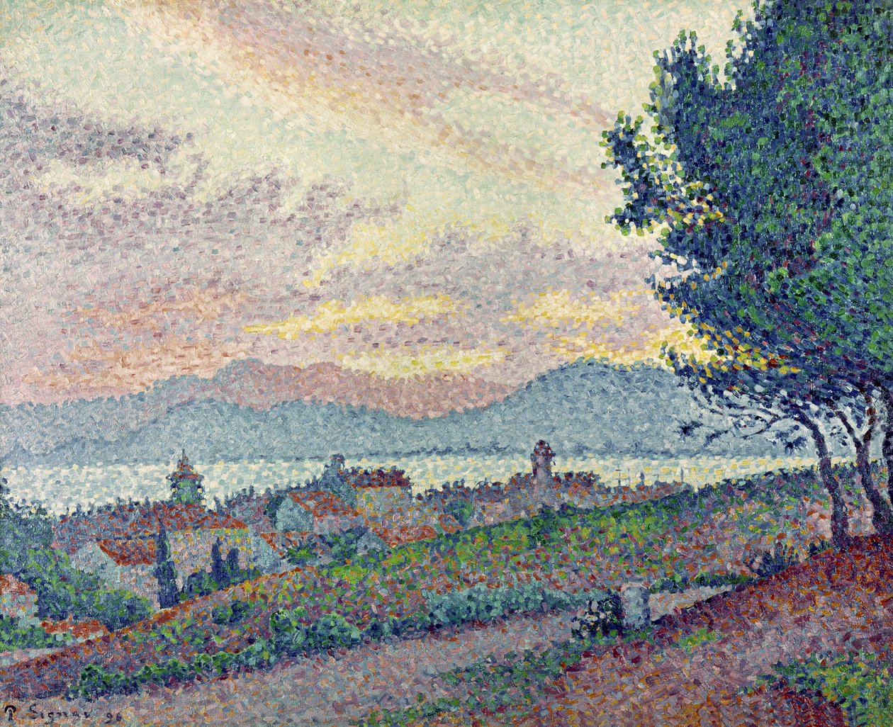 St. Tropez, Sosnowiec, 1896 r. autorstwa Paul Signac