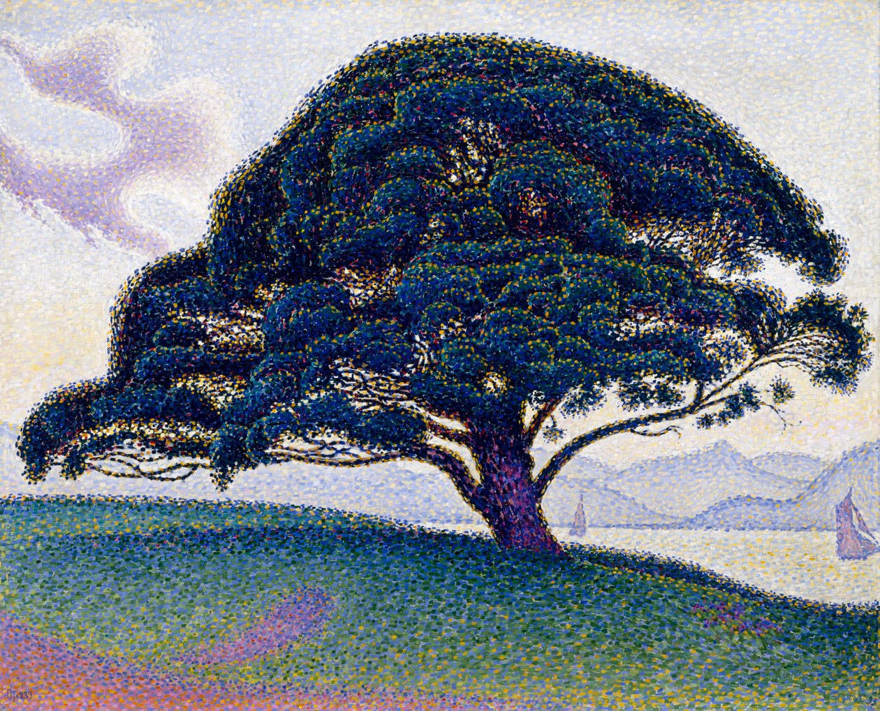 Sosna Bonawentury, 1893 autorstwa Paul Signac