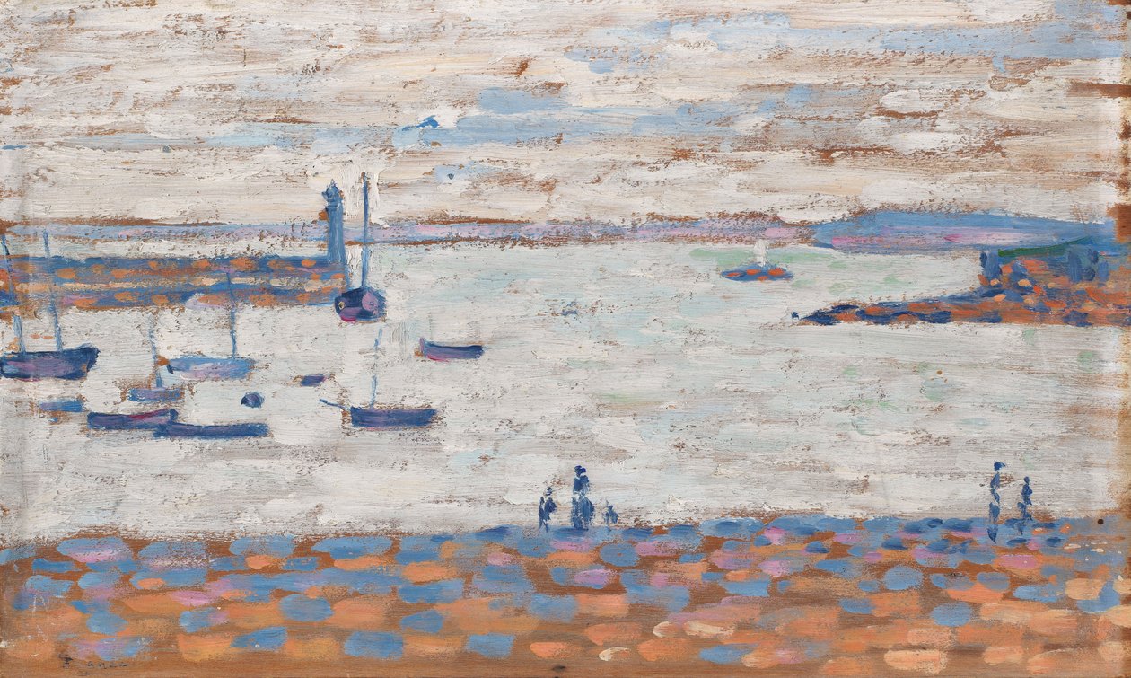 Wejście do portu, Portrieux autorstwa Paul Signac