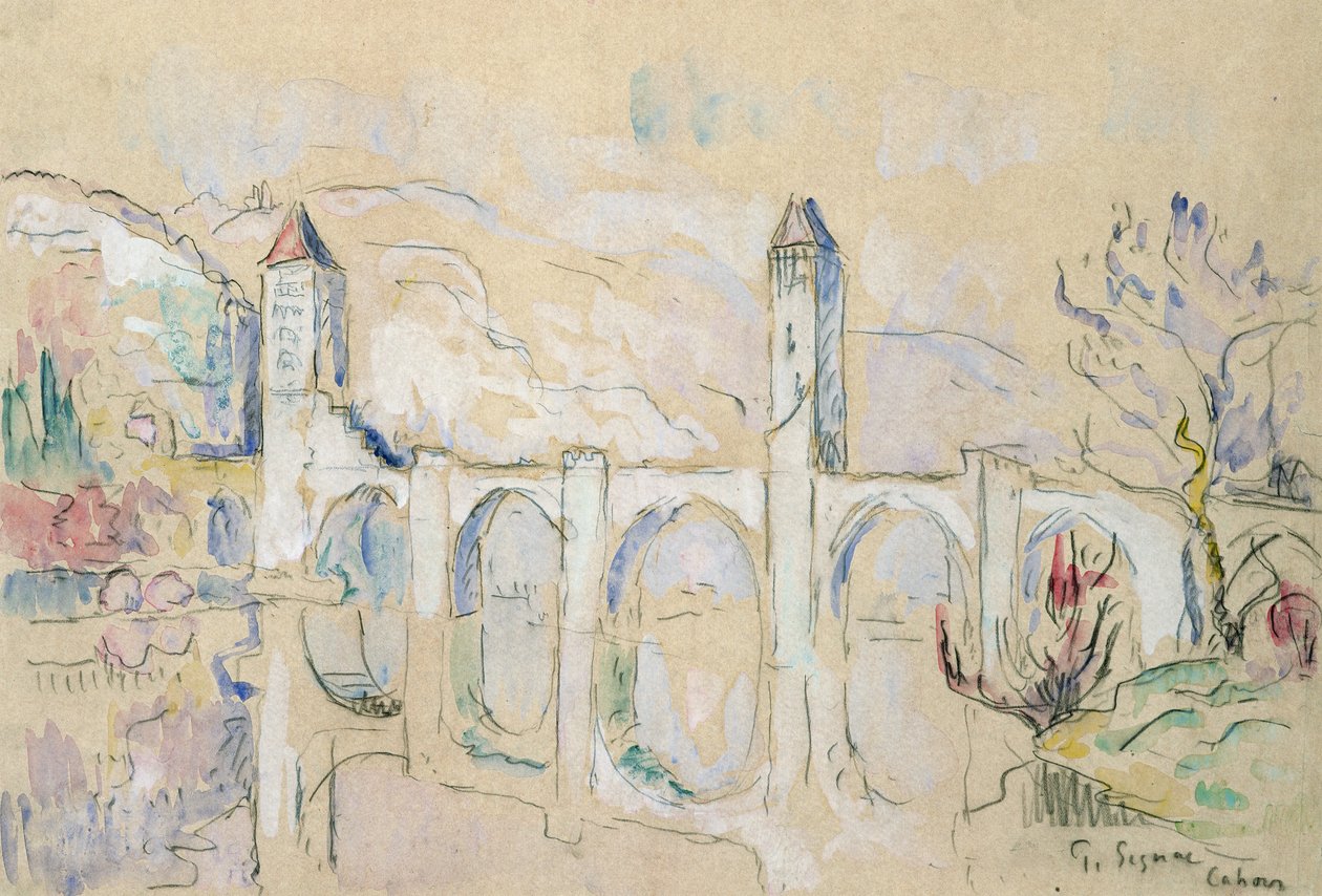 Pont Valentre, Cahors autorstwa Paul Signac