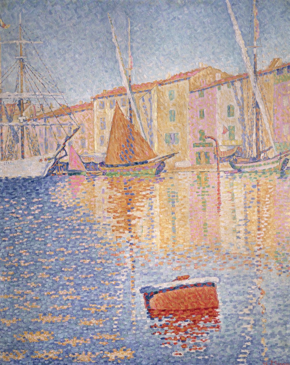 Czerwona Boja, Saint Tropez, 1895 autorstwa Paul Signac