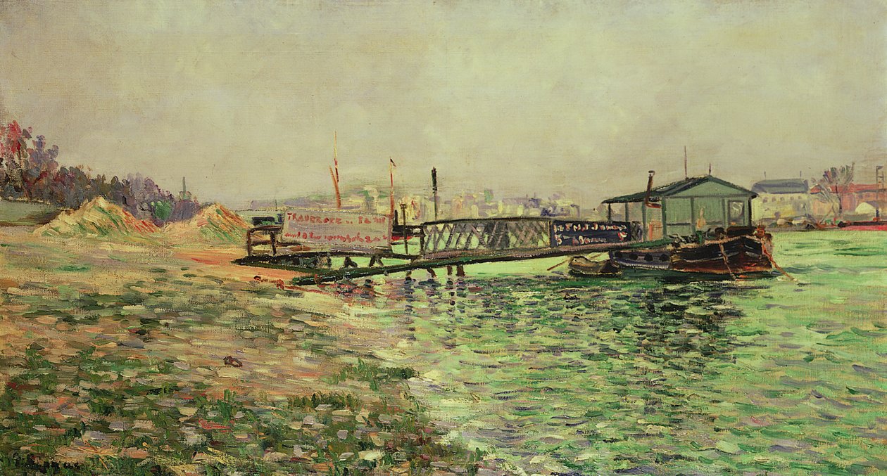Sekwana przy Quai St. Bernard, ok. 1886 r. autorstwa Paul Signac