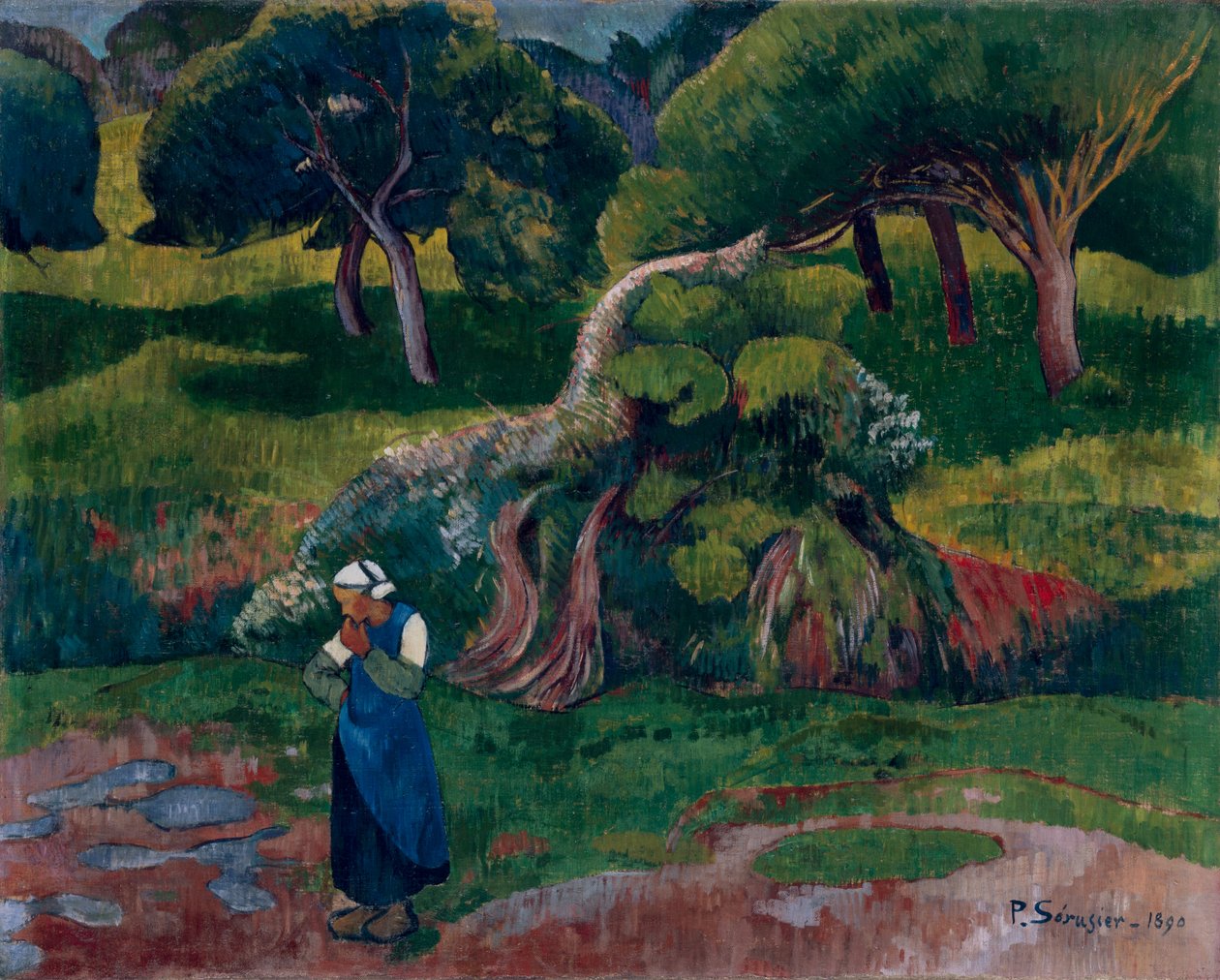 Krajobraz w Le Pouldu, 1890 autorstwa Paul Sérusier