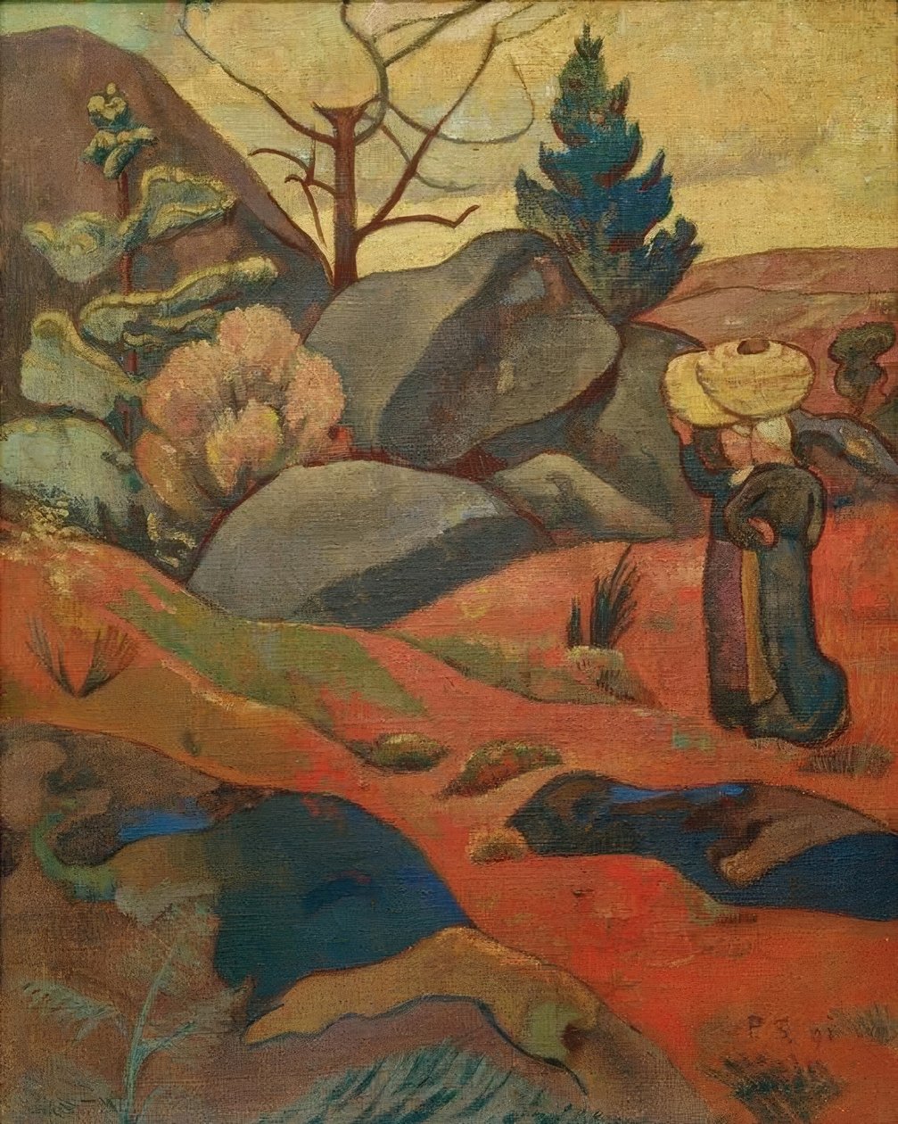 Les Rochers w Huelgoat autorstwa Paul Sérusier