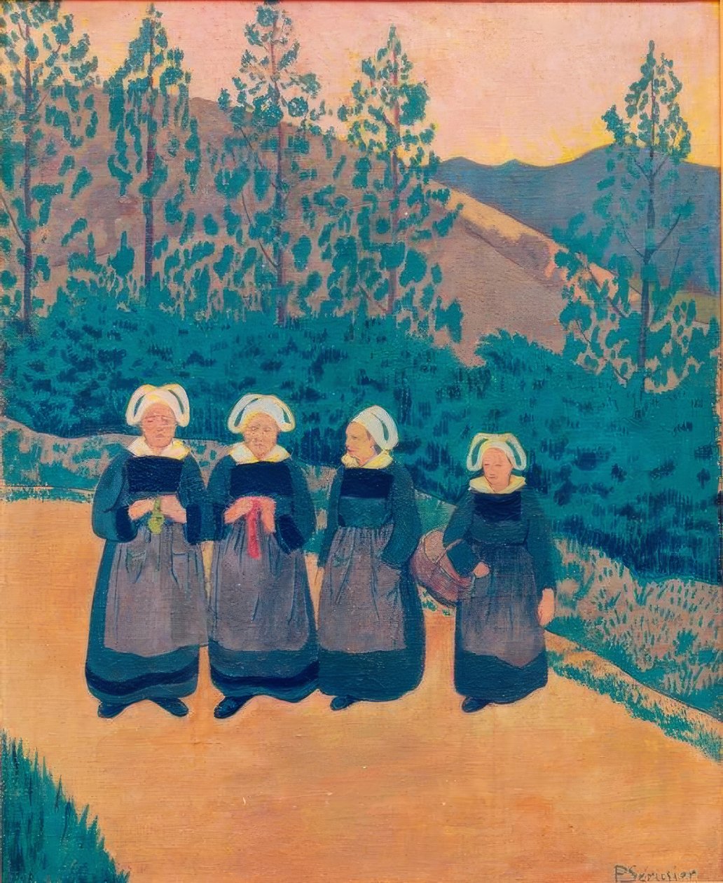 Cztery bretońskie kobiety autorstwa Paul Sérusier