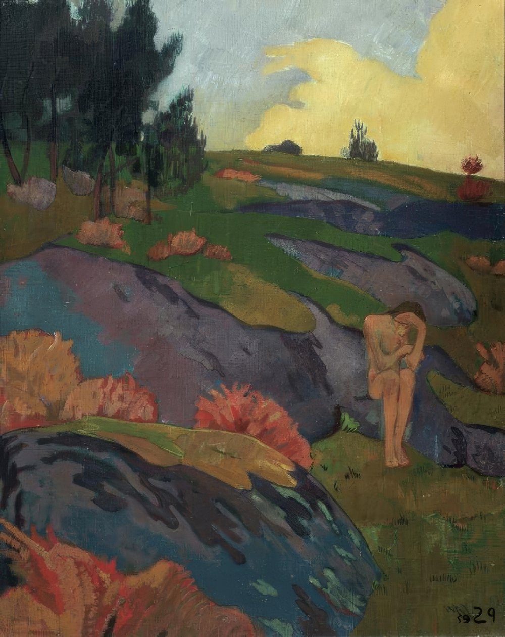 Melancholia lub wigilia bretońska / 1890. Reżyser: PAUL SERUSIER. Muzeum: SZCZEGÓLNA KOLEKCJA autorstwa Paul Sérusier