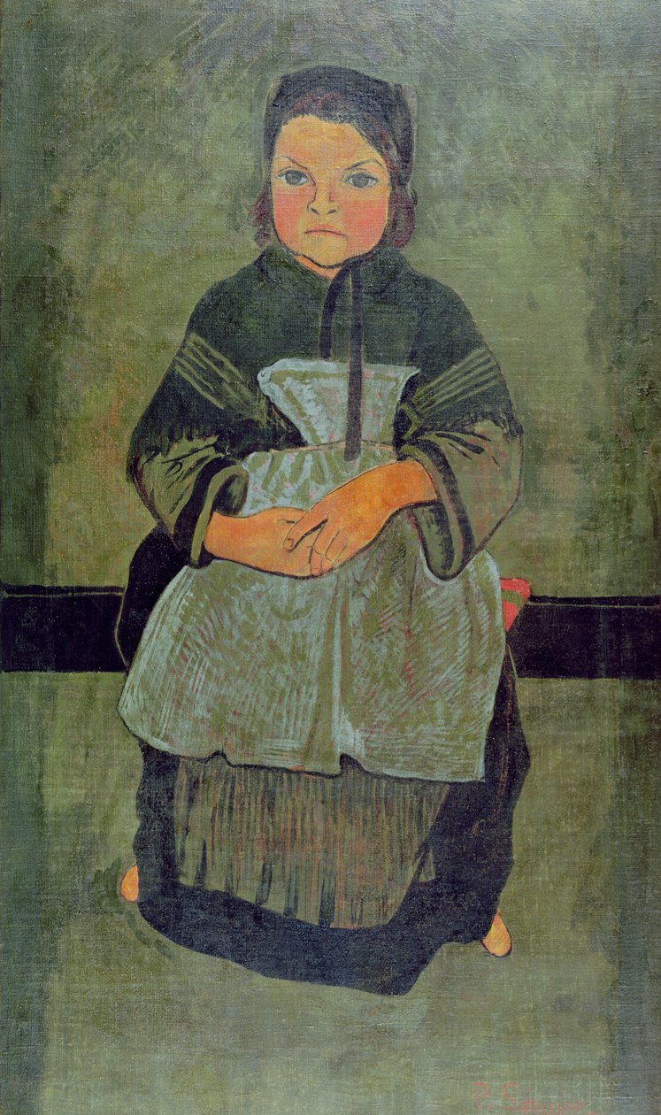 Siedzące dziecko bretońskie, 1895 autorstwa Paul Sérusier