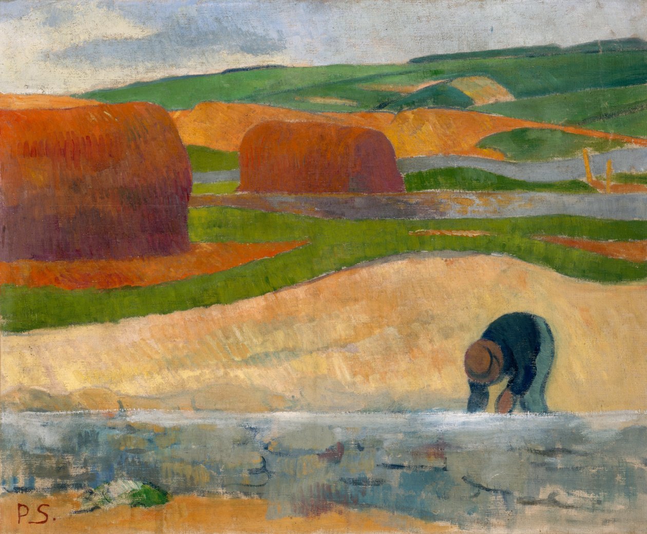 Zbieracz wodorostów autorstwa Paul Sérusier