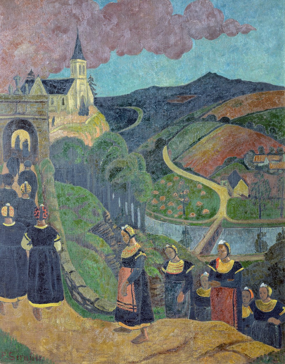 Ułaskawienie Notre-Dame-des-Portes w Chateauneuf-du-Faou, c.1894 autorstwa Paul Sérusier