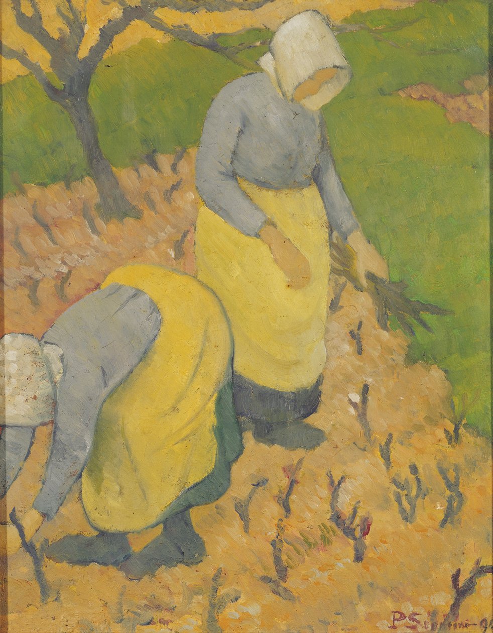 Kobiety w winnicy, 1890 autorstwa Paul Sérusier