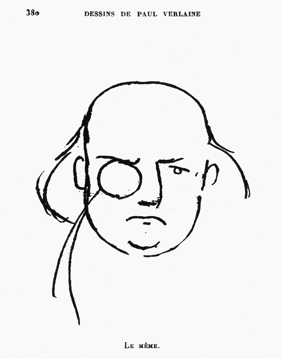 Portret Charlesa Leconte de Lisle autorstwa Paul Verlaine