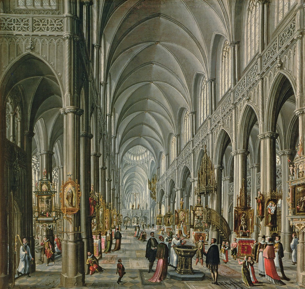 Готик сүмийн дотоод засал, 1596-97поли autorstwa Paul Vredeman de Vries