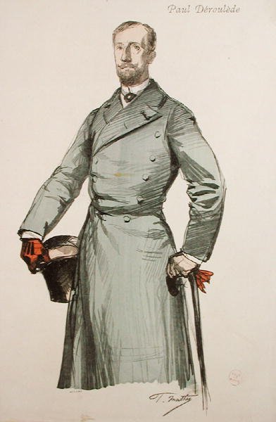 Portret Paula Deroulede (1846-1914) z Revue Illustree, rytowany przez Boileau autorstwa Paul after Mathey