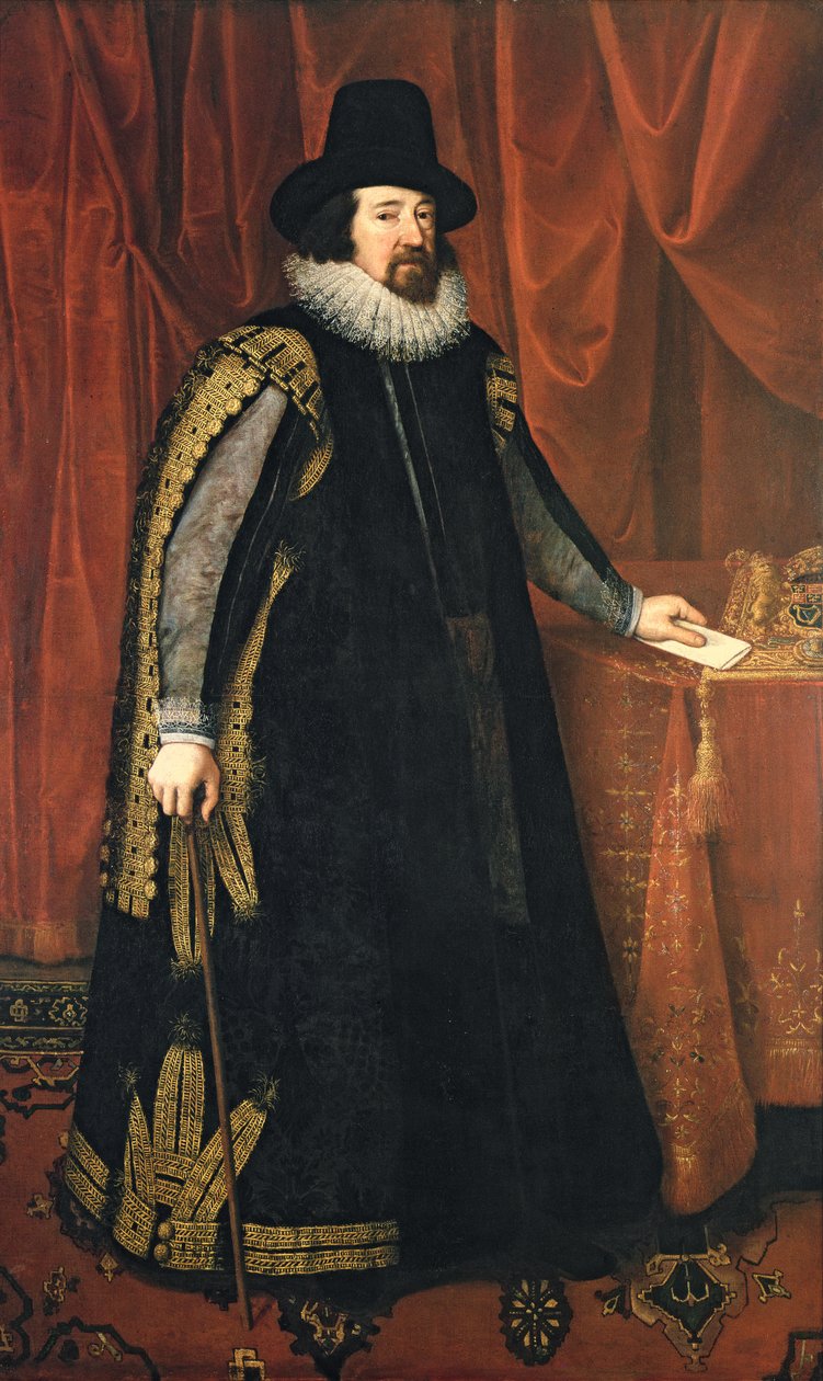 Sir Francis Bacon (1561-1626) Baron Verulam z Verulam, wicehrabia St. Albans autorstwa Paul van Somer